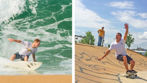 Mit Surfskatern den Backside Bottom Turn verbessern