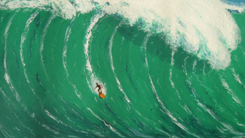 Tolle Surf-Kunst